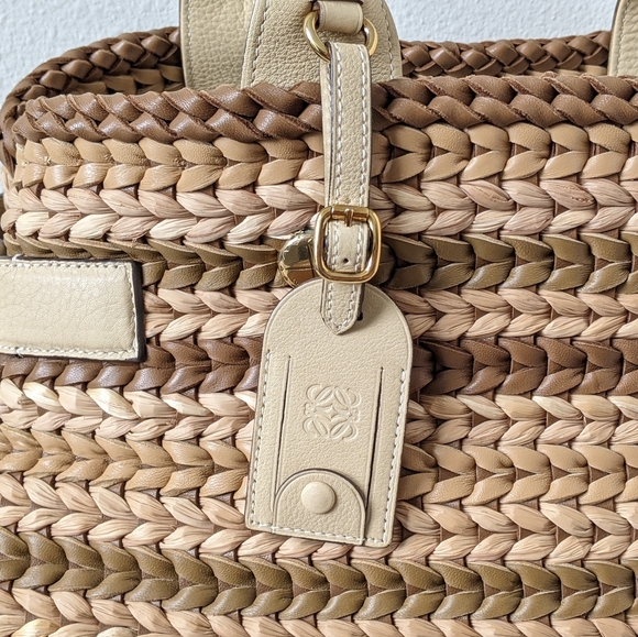 Loewe 2013 Runway Leather/Straw Bag - Picture 3 of 15